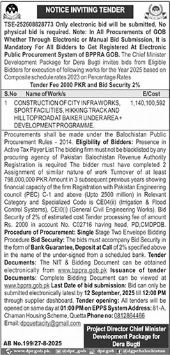 Public Sector Organization Tender Notice